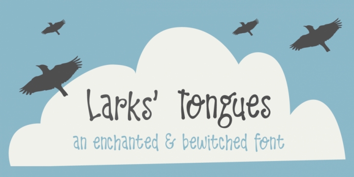 Larks' Tongues font preview