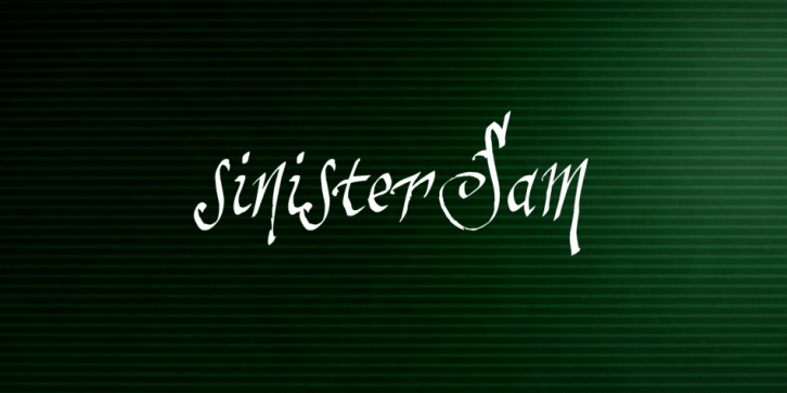 sinisterSam font preview
