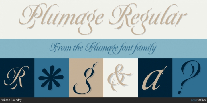 Plumage font preview
