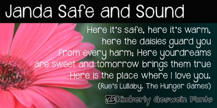 Janda Safe and Sound font preview