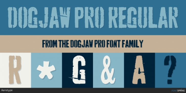Dogjaw Pro font preview