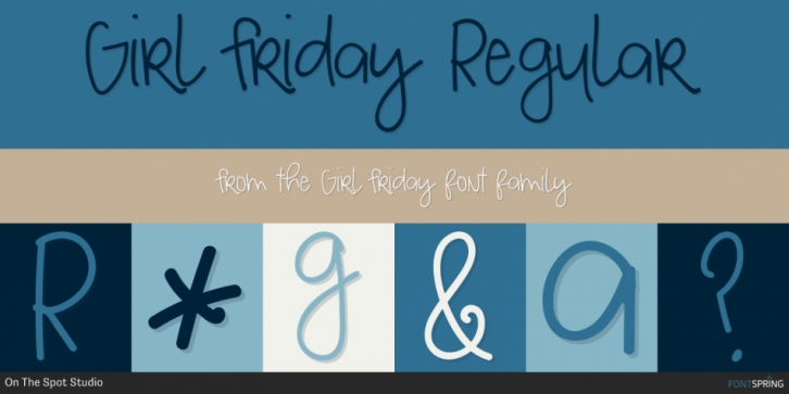 Girl Friday font preview