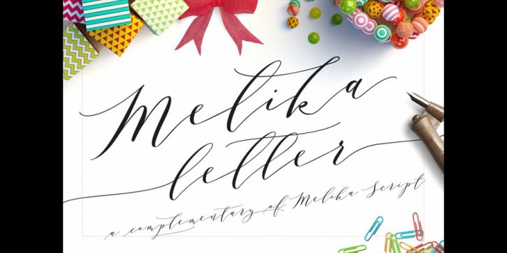 Melika Letter font preview