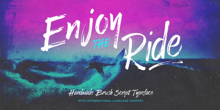 Enjoy The Ride font preview