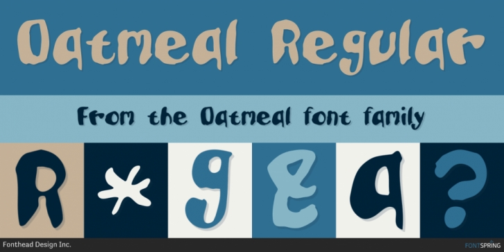 Oatmeal font preview
