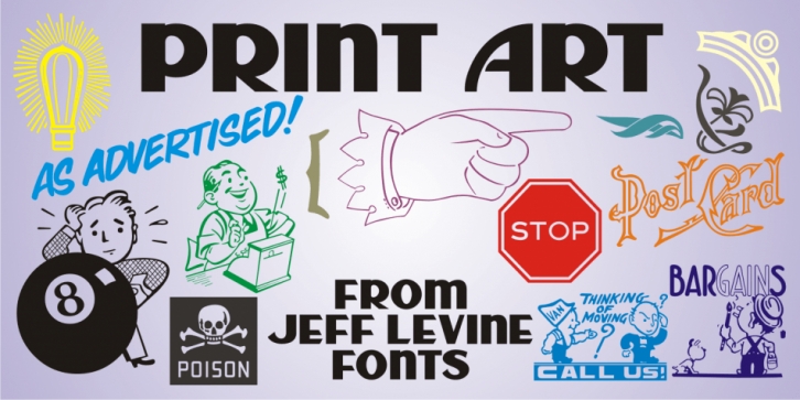 Print Art JNL font preview
