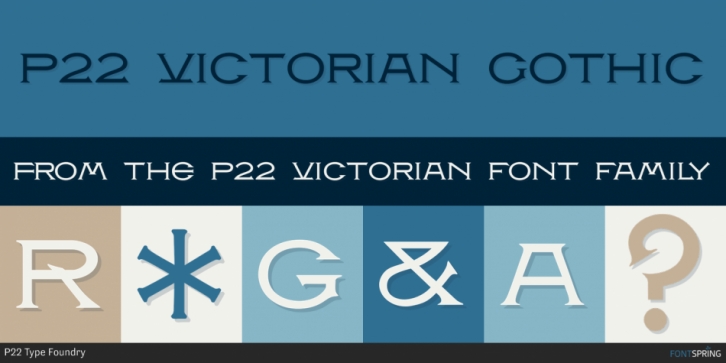 P22 Victorian font preview