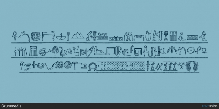 Hieroglyph Informal font preview