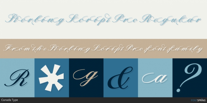 Sterling Script Pro font preview