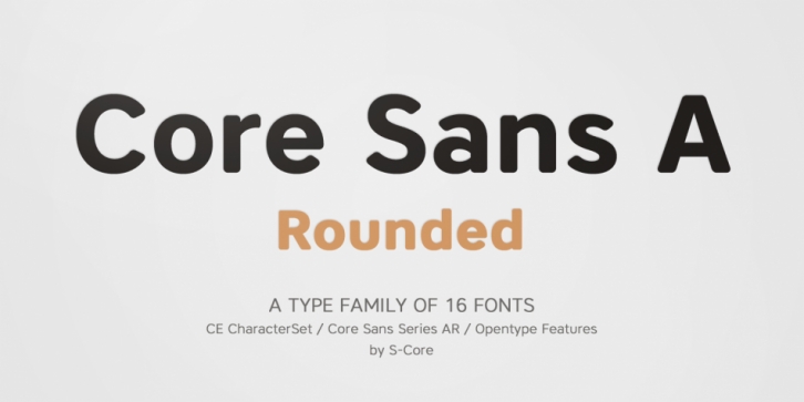 Core Sans AR font preview