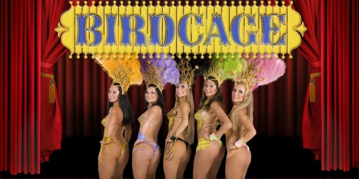 Birdcage Theatre font preview