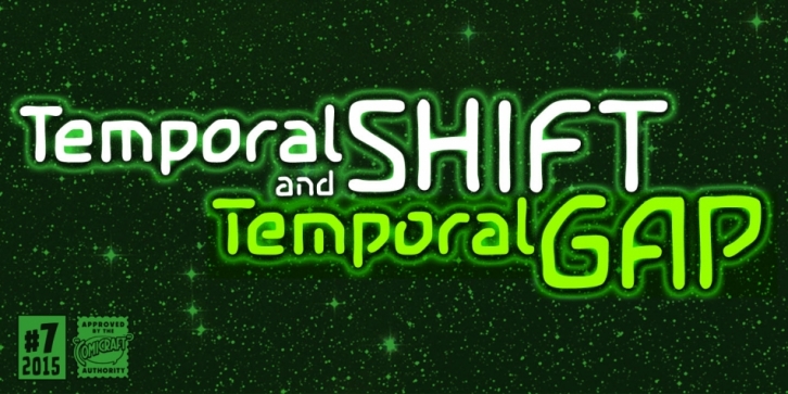 Temporal Gap & Shift font preview