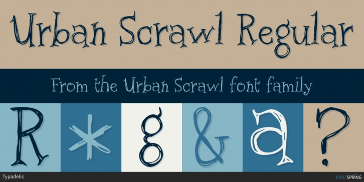 Urban Scrawl font preview