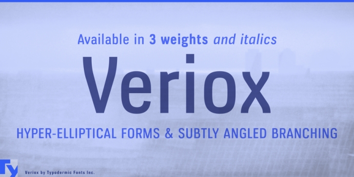 Veriox font preview