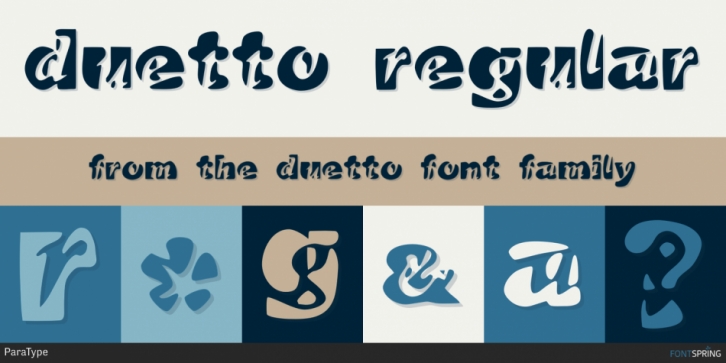 Duetto font preview