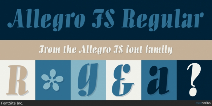 Allegro FS font preview