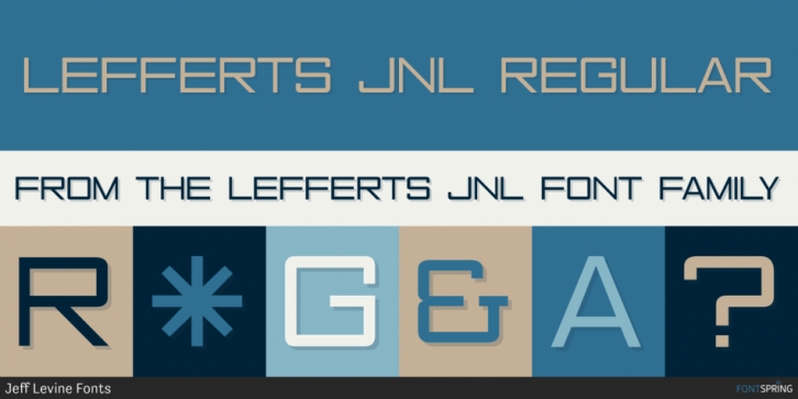 Lefferts JNL font preview
