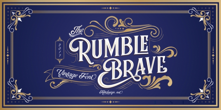 Rumble Brave font preview