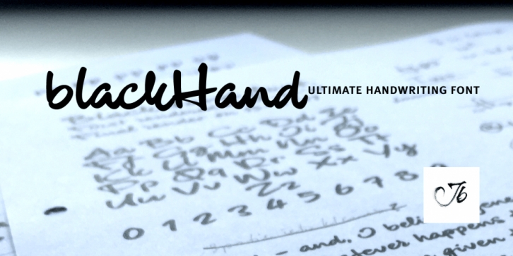 blackHand font preview