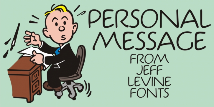 Personal Message JNL font preview