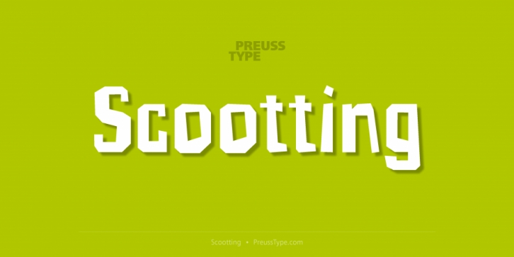 Scootting font preview