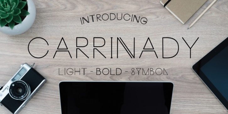 Carrinady font preview