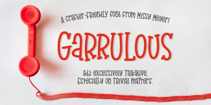 Garrulous font preview
