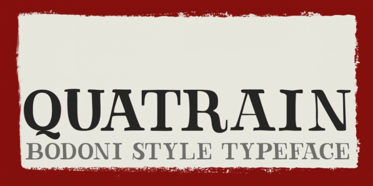 Quatrain font preview