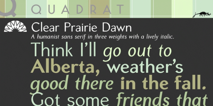 Clear Prairie Dawn font preview