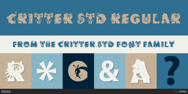 Critter Std font preview
