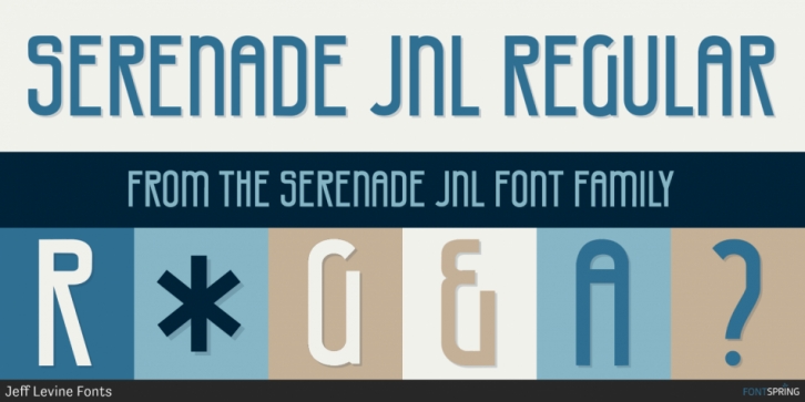 Serenade JNL font preview