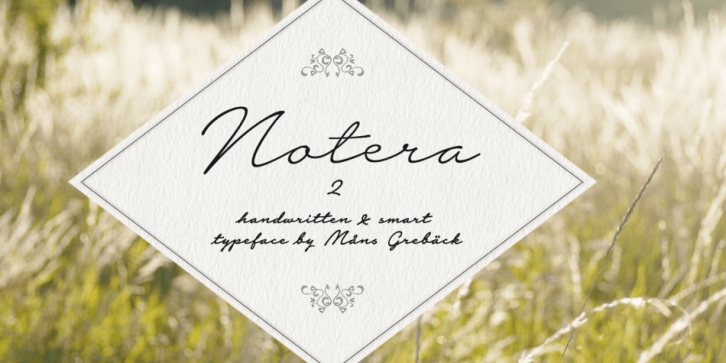 Notera 2 font preview