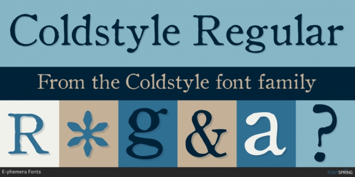 Coldstyle font preview