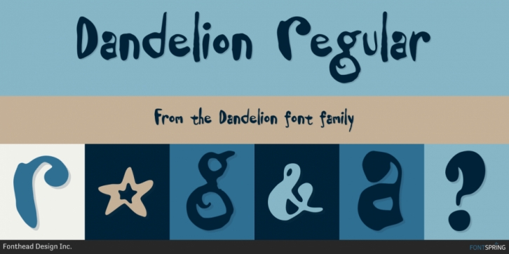 Dandelion font preview