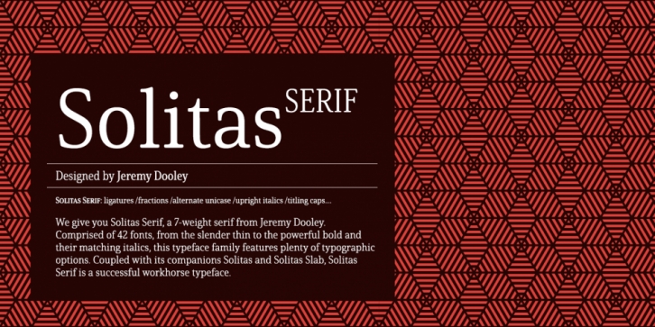 Solitas Serif font preview
