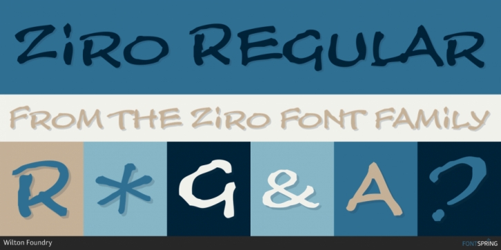 Ziro font preview