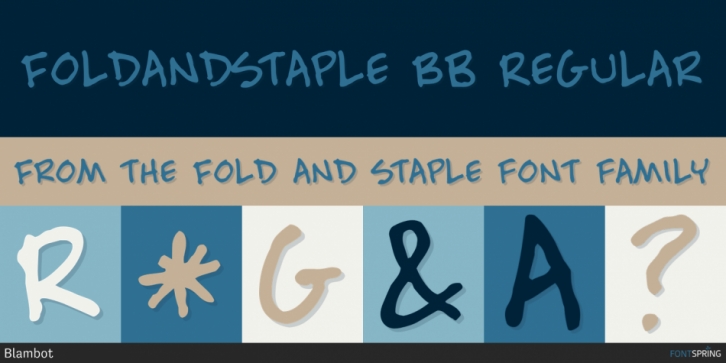 Fold and Staple font preview