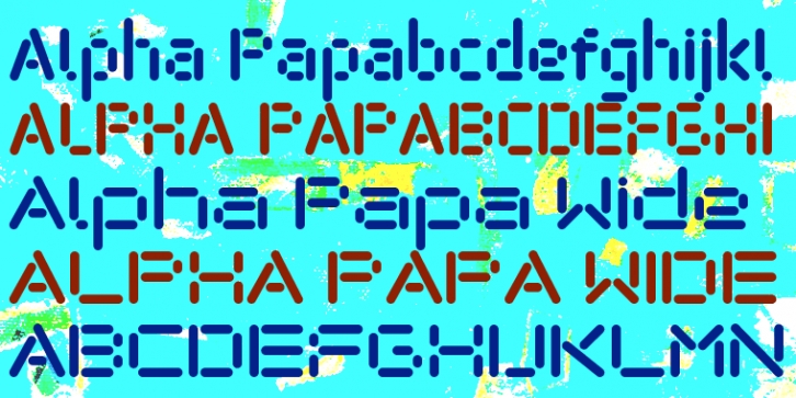 AlphaPapa font preview