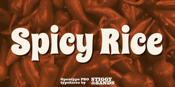 Spicy Rice Pro font preview