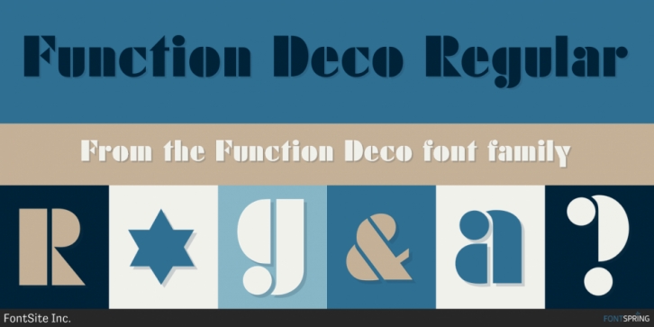 Function Deco font preview