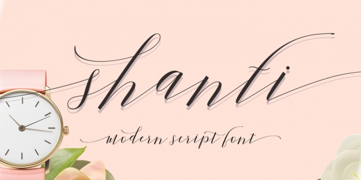 Shanti Script font preview