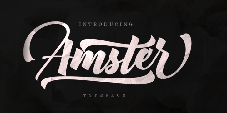 Amster font preview