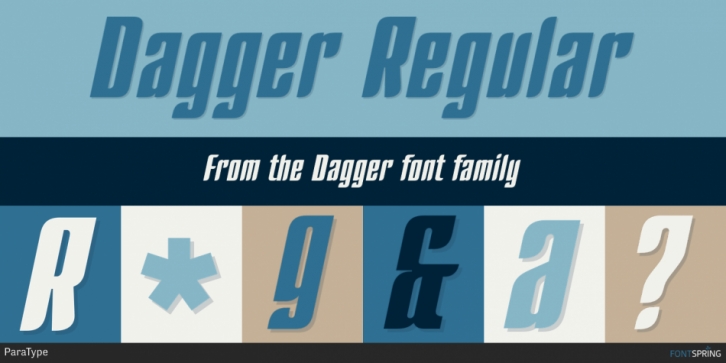 Dagger font preview
