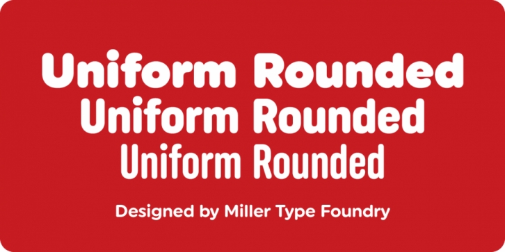 Uniform Rounded font preview