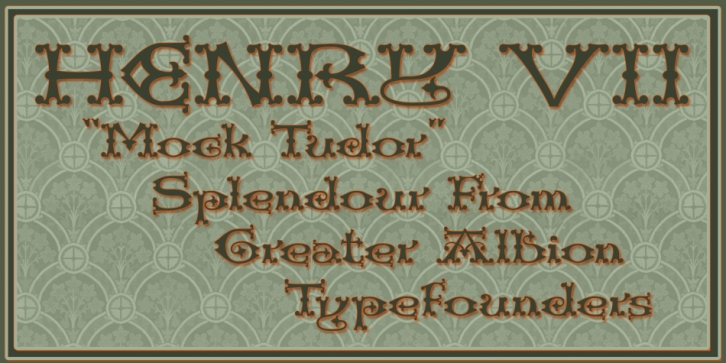 Henry VII font preview