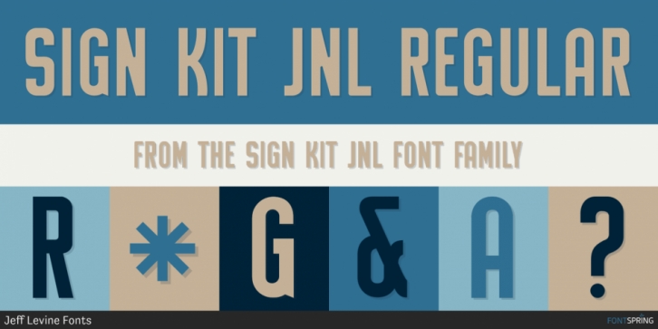 Sign Kit JNL font preview