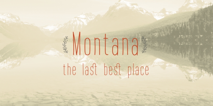 Montana font preview