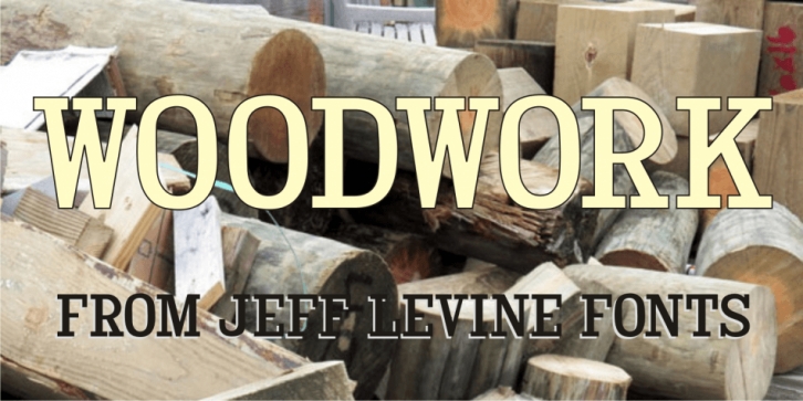 Woodwork JNL font preview