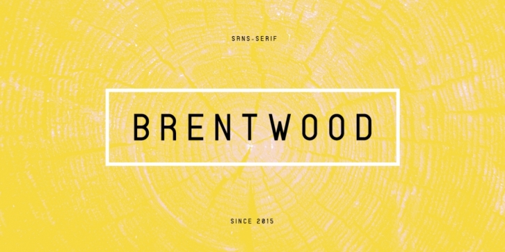 Brentwood font preview