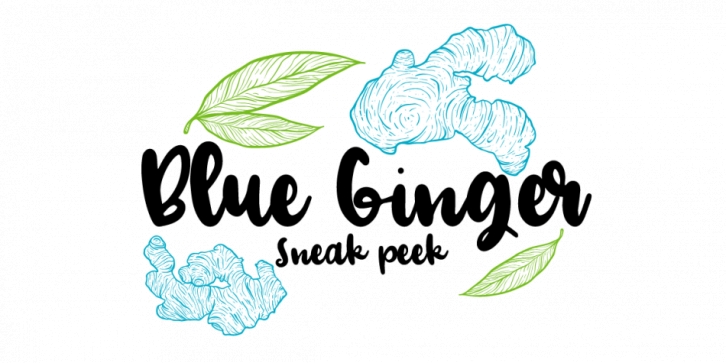 Blue Ginger font preview